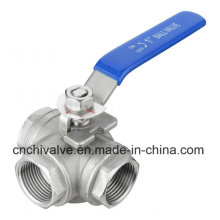 L Type Thread 3 Way Ball Valve